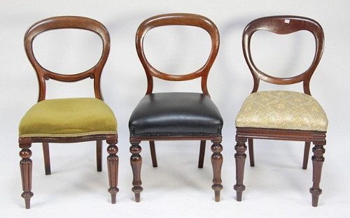 A harlequin set of eight