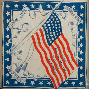 A Harrison and Morton American Flag