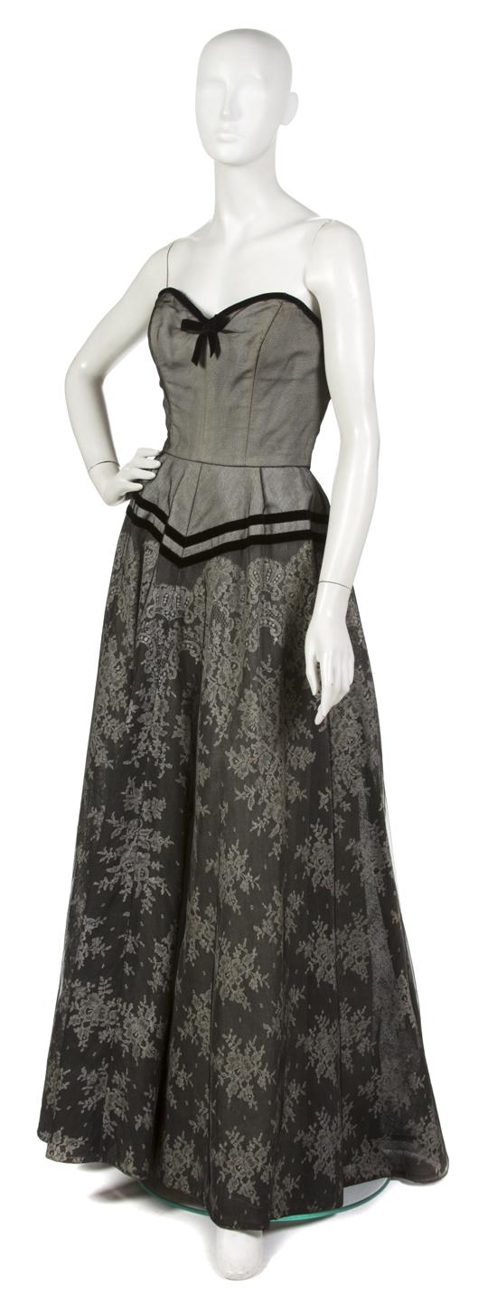 A Hattie Carnegie Black Lace Ball