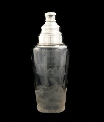 A Hawkes Sterling Silver and Etched