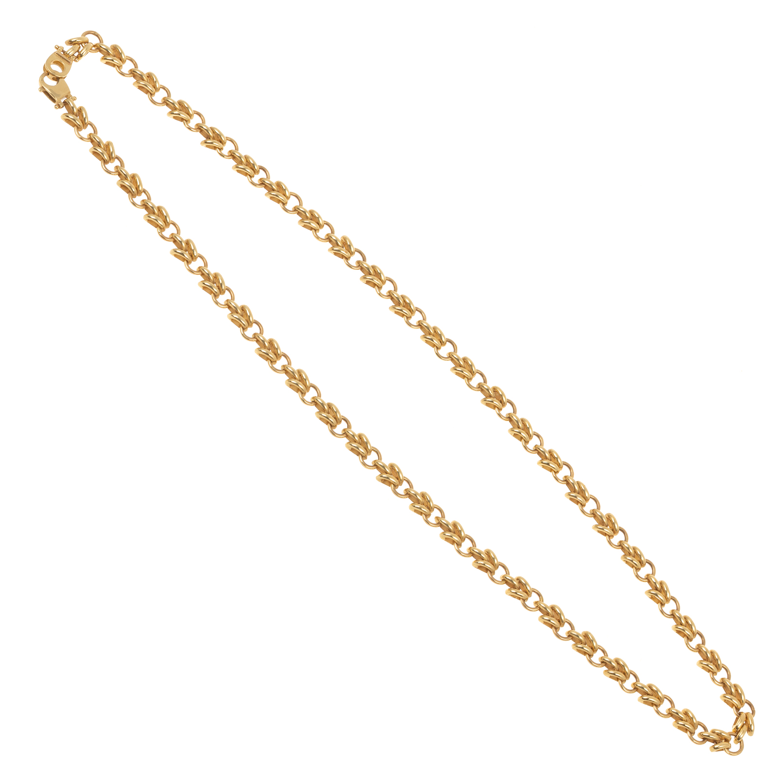A HEAVY 14K YELLOW GOLD ITALIAN