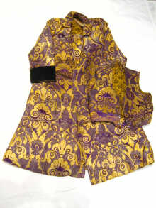 A heavy Russian cloth robe in