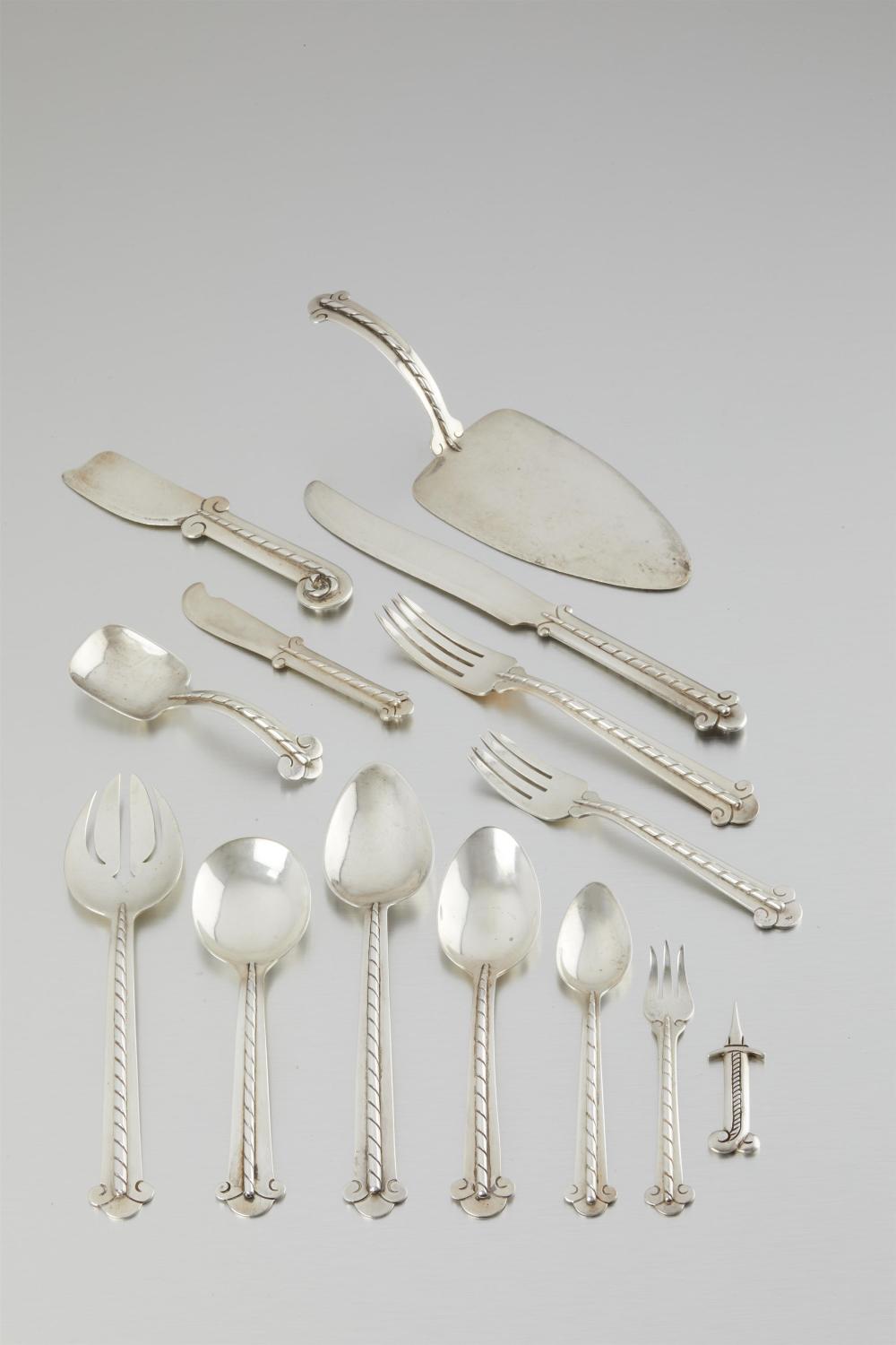 A HECTOR AGUILAR SILVER FLATWARE