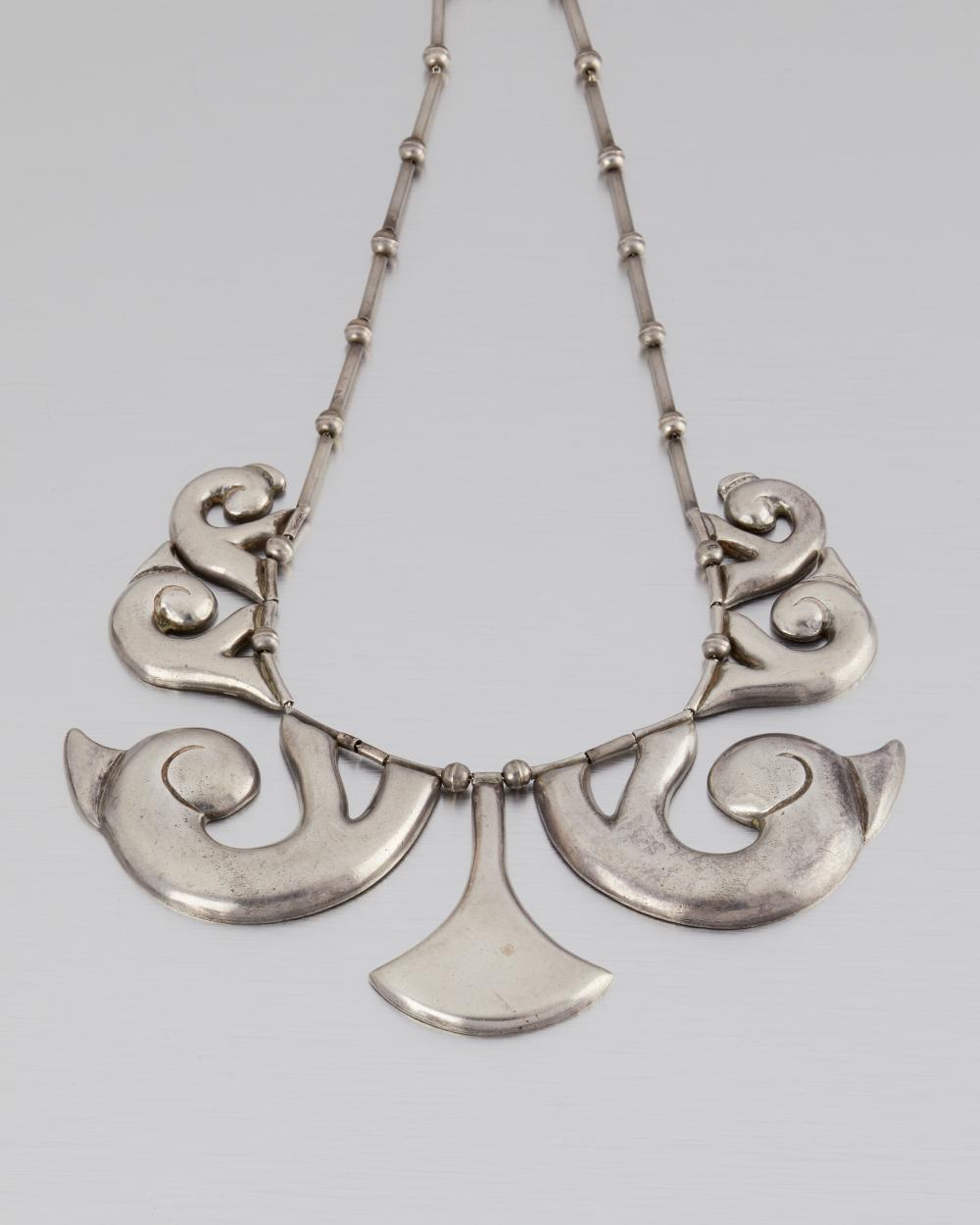 A HECTOR AGUILAR SILVER NECKLACEA