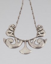 A HECTOR AGUILAR SILVER NECKLA
