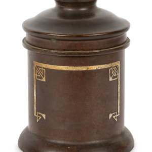 A Heintz Sterling on Bronze Humidor