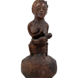 A Hemba Terracotta Maternity Figure