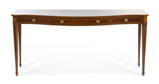 A Hepplewhite Style Mahogany
