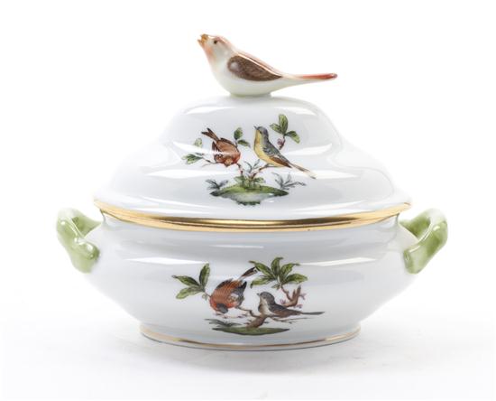 A Herend Covered Sugar Bowl in