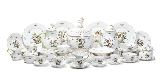 A Herend Porcelain Dinner Service
