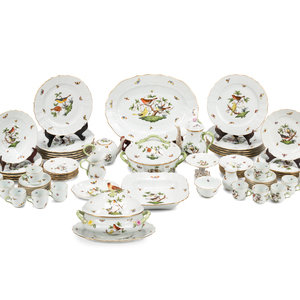 A Herend Porcelain Dinner Service
