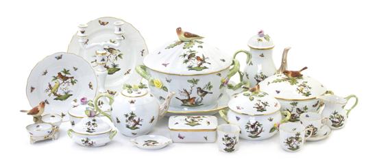 A Herend Porcelain Partial Dinner