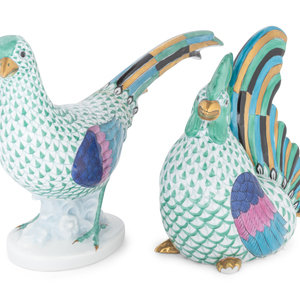 A Herend Porcelain Rooster and