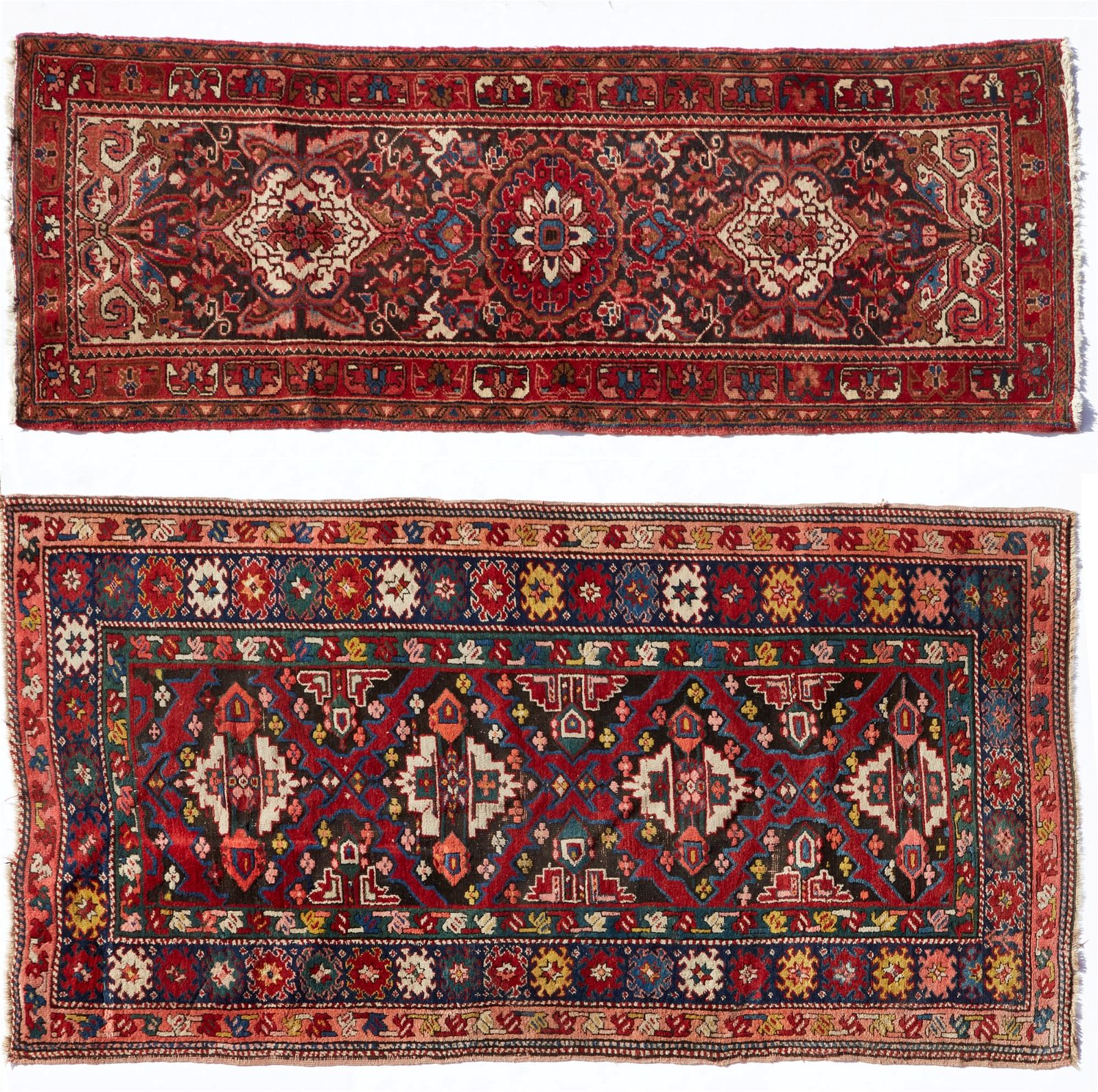 A HERIZ AND A KARABAGH RUG,