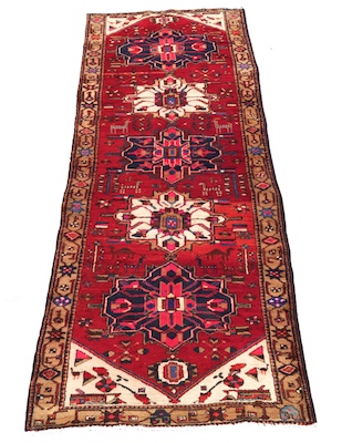 A Heriz Palace Runner Red