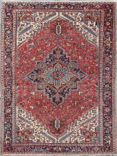 A HERIZ RUG, MID-20TH CENTURYA