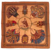 A HERMES CUIRS DU DESERT SILK