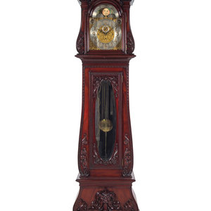 A Herschede Carved Mahogany