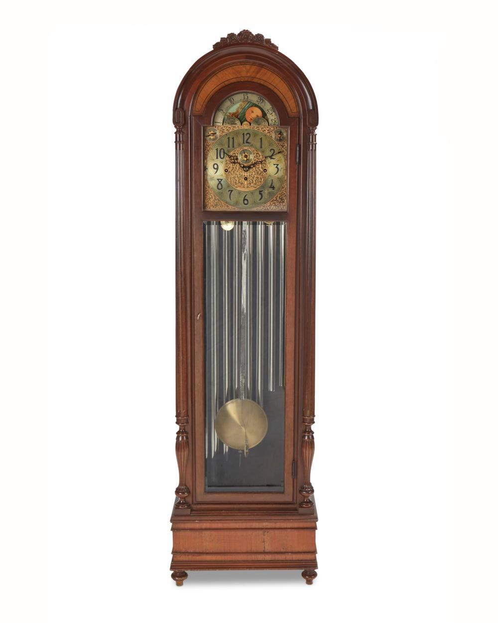 A HERSCHEDE LONGCASE CLOCKA