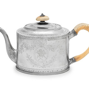 A Hester Bateman Silver Teapot