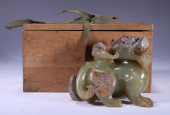 A HETIAN JADE AUSPICIOUS BEAST
