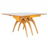 A HEYWOOD WAKEFELD DINING TABL