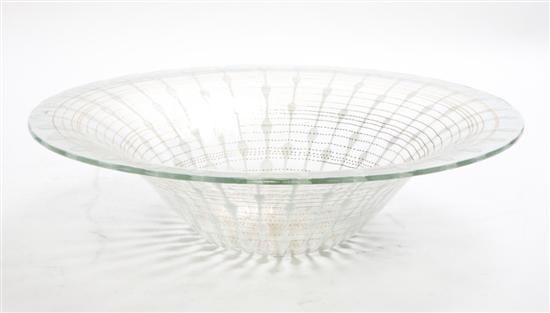 * A Higgins Glass Center Bowl