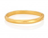 A HIGH KARAT GOLD BANGLE BRACE