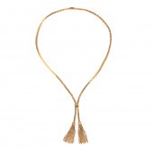 A HIGH POLISH LARIAT TASSEL NE