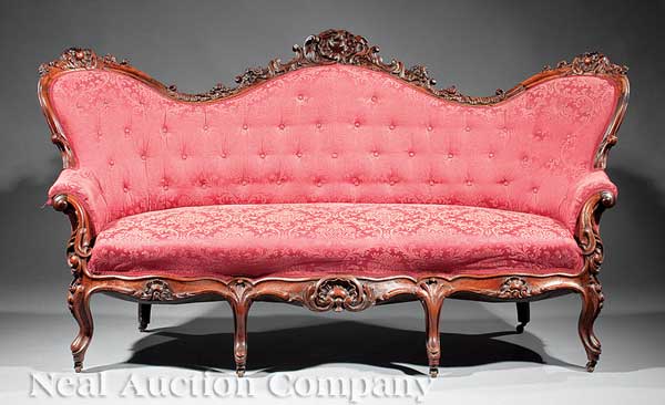 A Highly Carved Rosewood Sofa