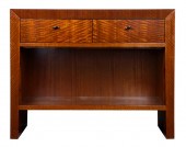 A HIGHLY FIGURED TWO DRAWER MA