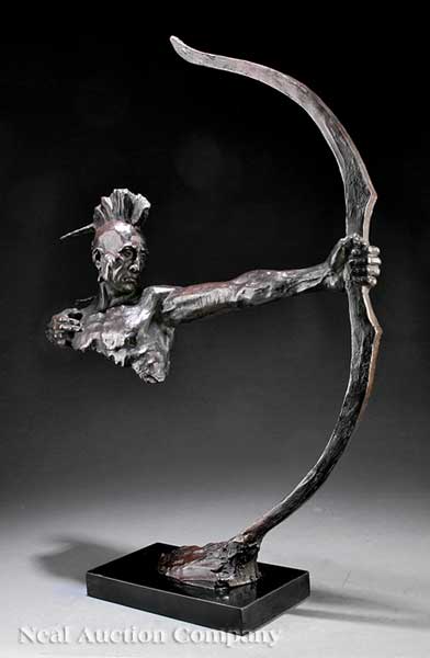 A Highly Stylized American Bronze