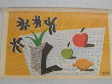 A Hockney print the verso stamped