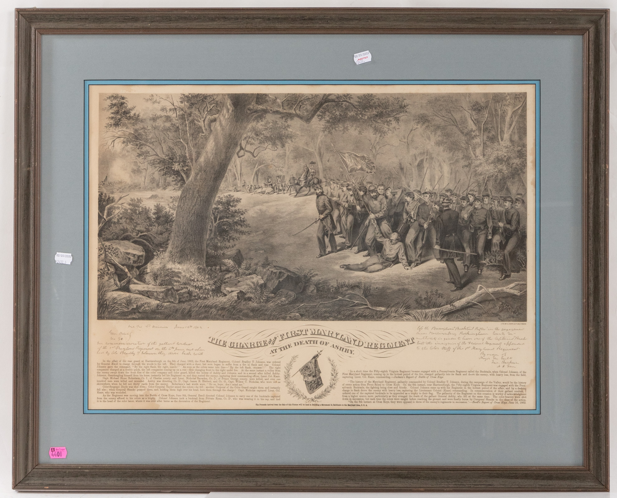 A. HOEN & CO. "THE CHARGE OF THE