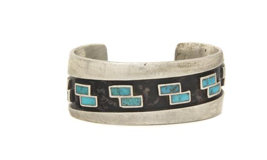 A Hopi Modern Style Sterling Silver
