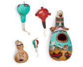 A HOPI POLYCHROME GOURD BIRD F