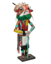 A HOPI POLYCHROME OGRE KATSINA