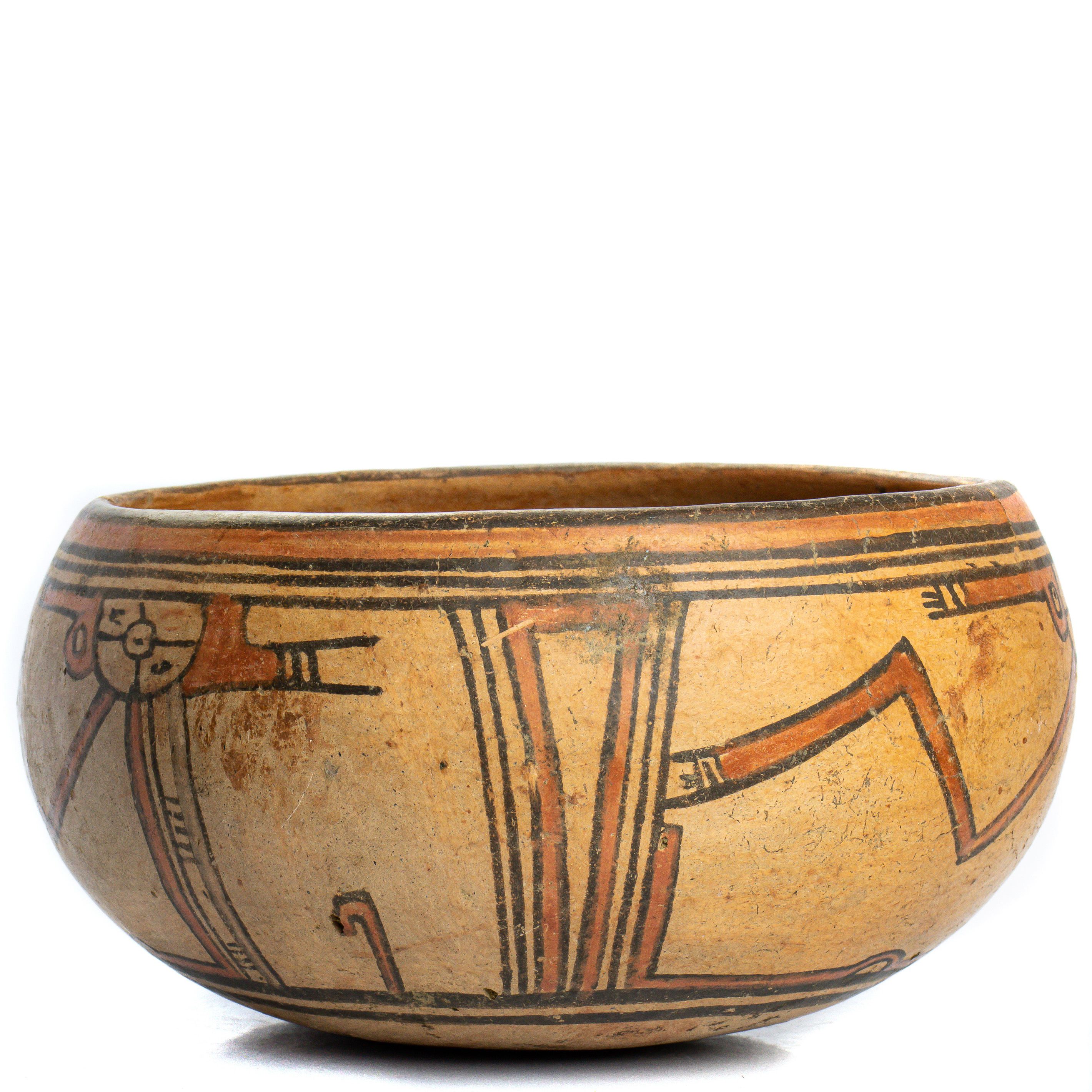 A HOPI POT A Hopi pot 4"h x 6.5"d