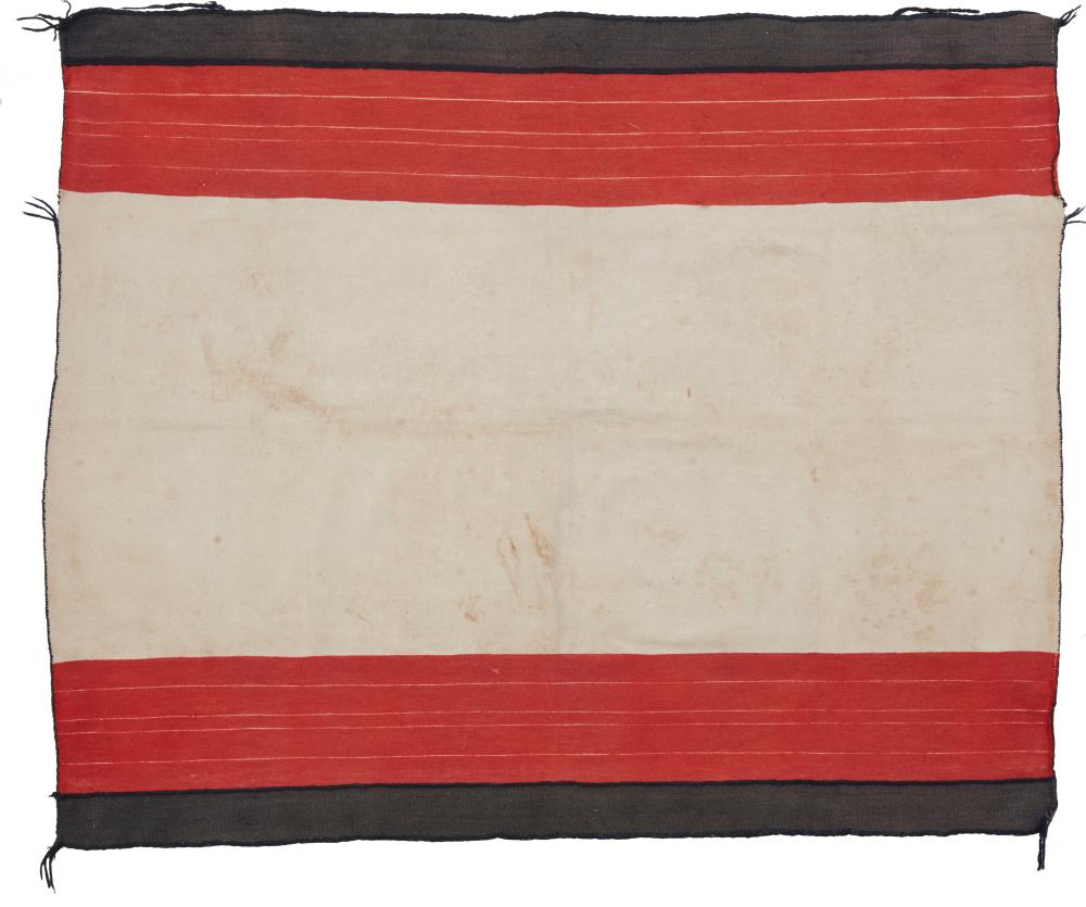 A HOPI PUEBLO MANTA WEAVINGA Hopi