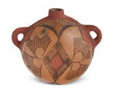 A HOPI PUEBLO POTTERY CANTEENA