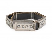 A HOPI SILVER OVERLAY CONCHO B