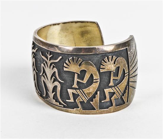 A Hopi Style Sterling Silver