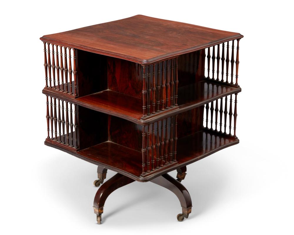 A HOWARD AND SONS MAHOGANY