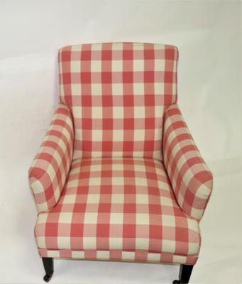 A Howard type armchair on square