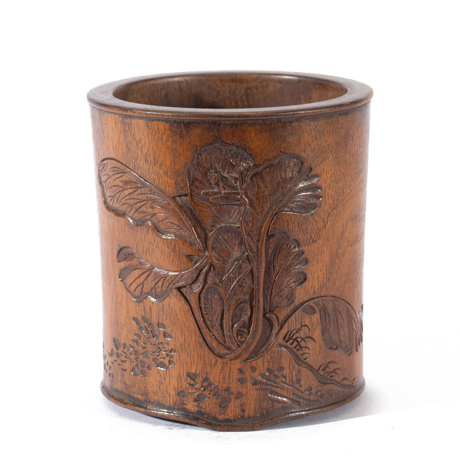 A HUANGHUALI WOOD BRUSH POTA