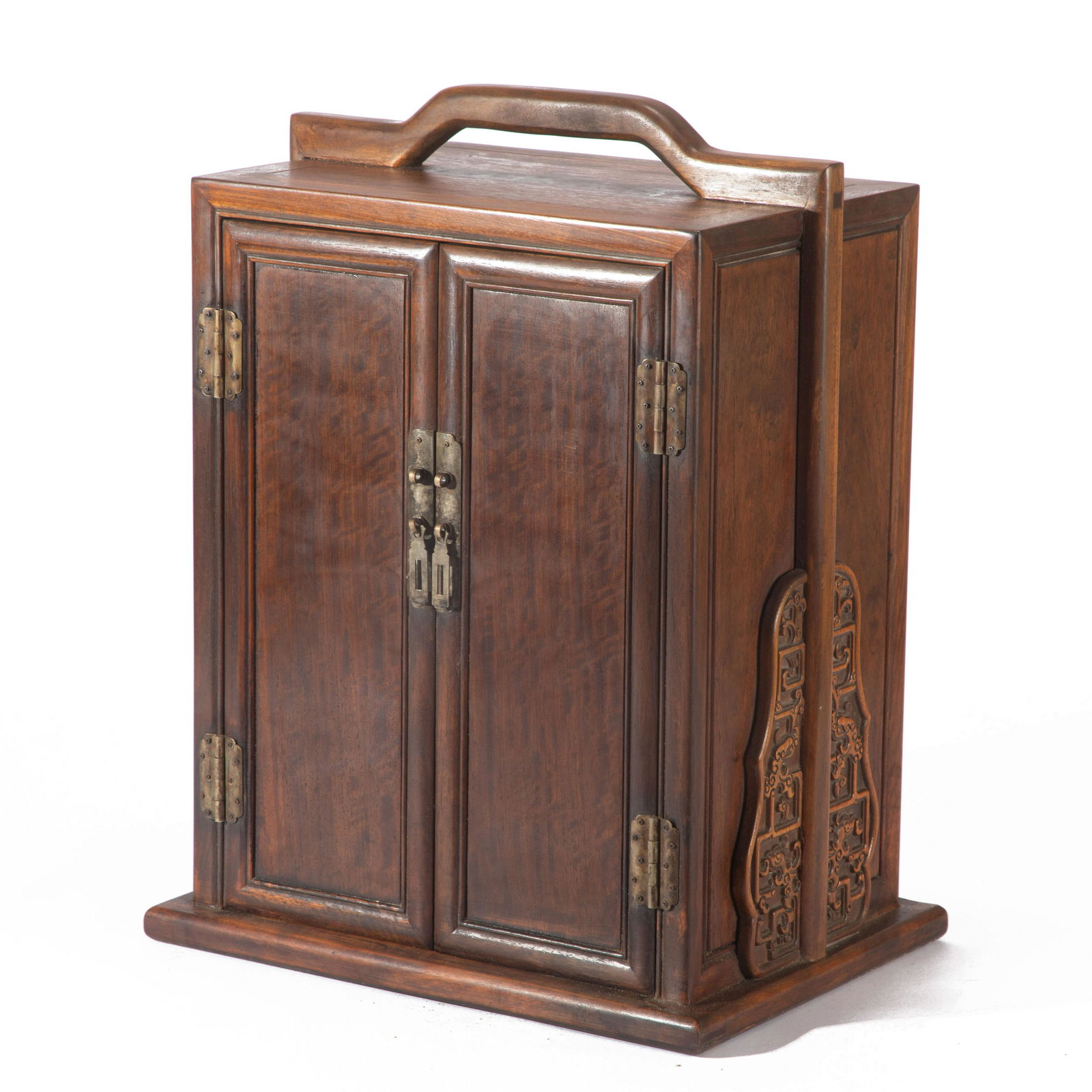 A HUANGHUALI WOOD CABINETA