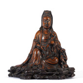 A HUANGHUALI WOOD GUANYIN BUDD