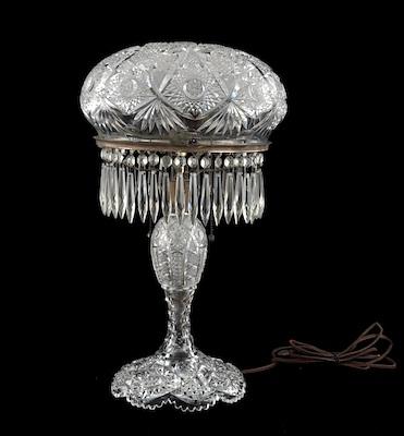 A Hubbell Brilliant Cut Glass