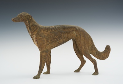 A Hubley Borzoi Cast Iron