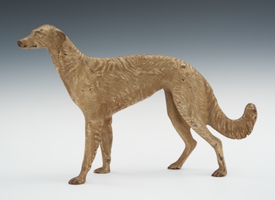 A Hubley Borzoi Cast Iron
